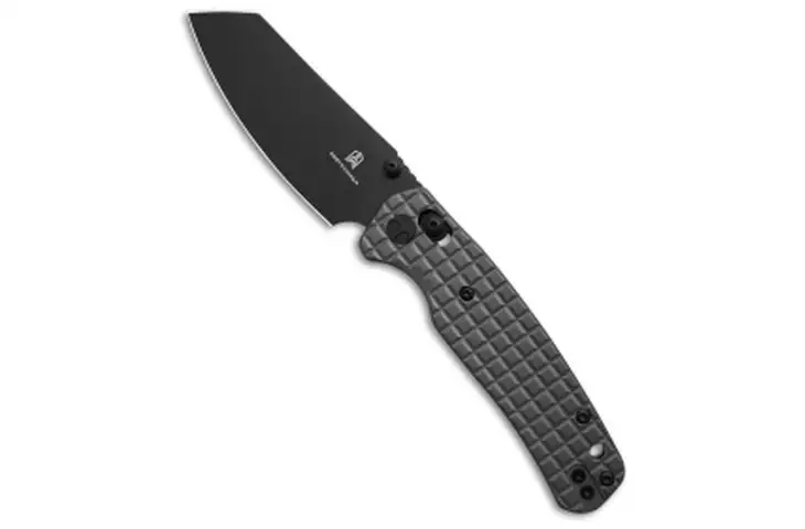 Bestech Knives Bestechman Cicada's Wing Bar Lock Knife Frag Pattern Gray PVD SS 3.15 PVD 08A4B4BC